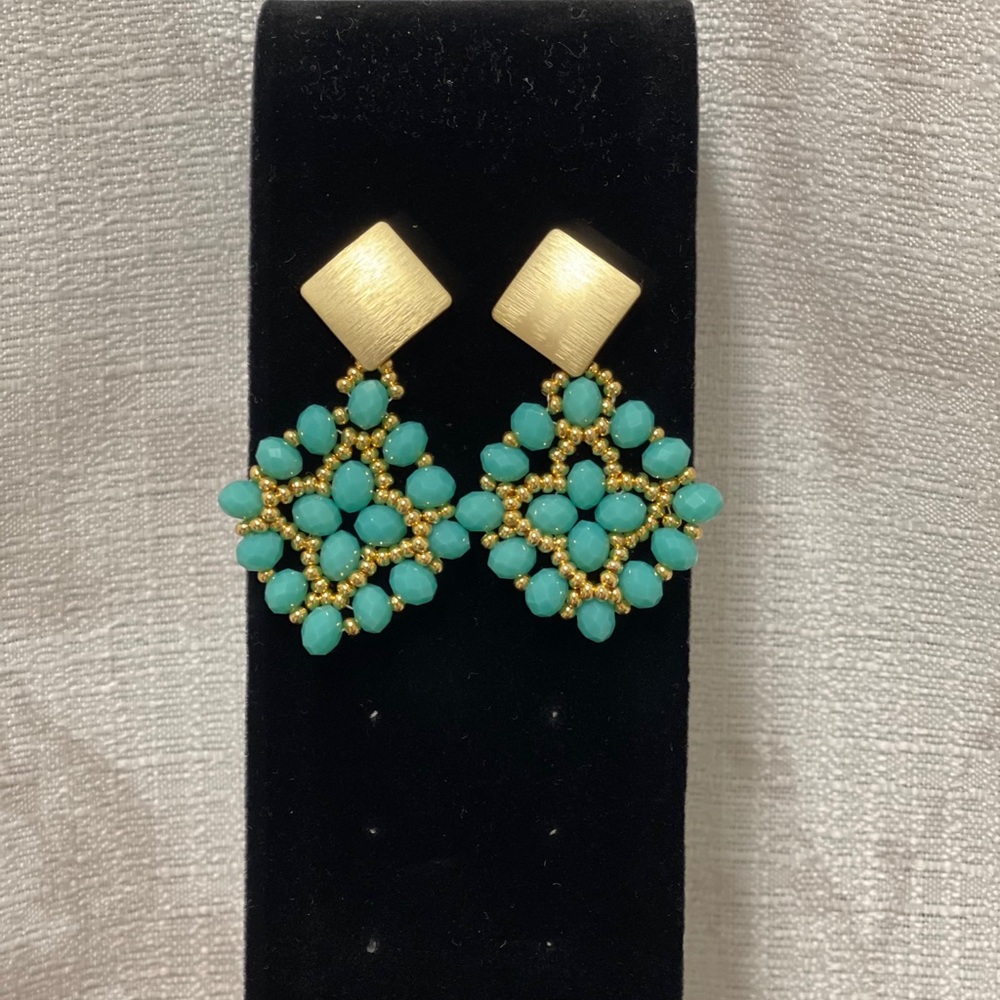 Tiffany blue Dangling earrings